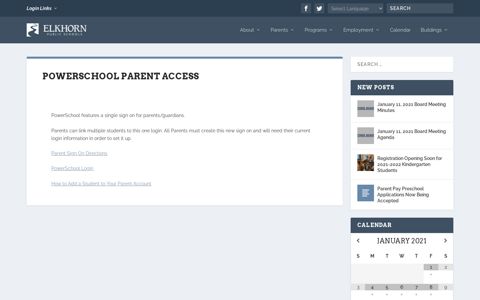 PowerSchool Parent Access | Elkhorn Public Schools