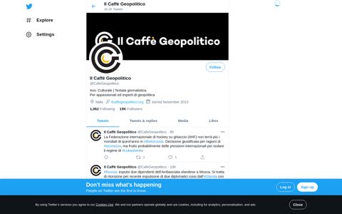 Il Caffè Geopolitico (@CafeGeopolitico) | Twitter