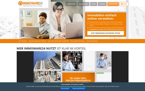 Immoware24 – Immobilien einfach online verwalten.