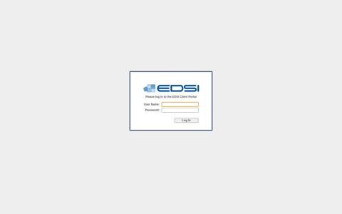 EDSI Client Portal Log In
