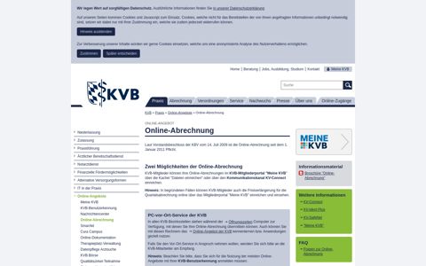 Online-Abrechnung - Kassenärztliche Vereinigung ... - KVB.de