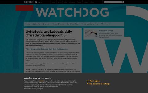 Watchdog - LivingSocial and kgbdeals: daily offers ... - BBC One