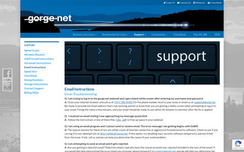 Email Instructions | Gorge Net