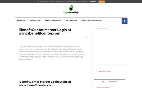 iBenefitCenter Mercer Login at www.ibenefitcenter.com ...