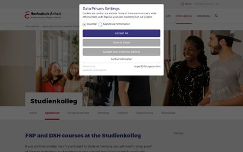Application | Hochschule Anhalt