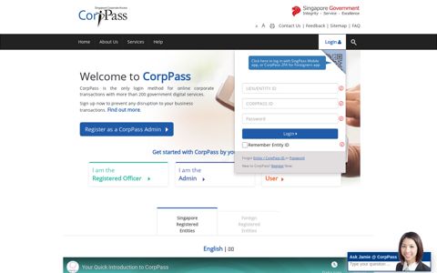 CorpPass - Login