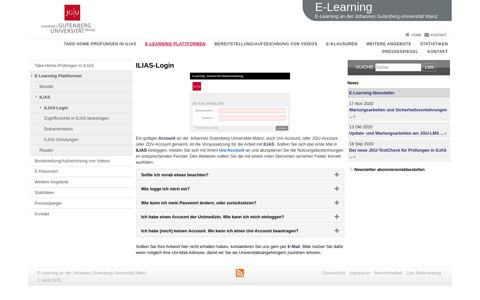 ILIAS-Login - E-Learning an der Johannes Gutenberg ...