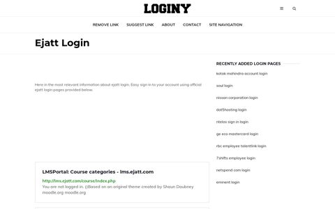 Ejatt Login ✔️ One Click Login - Loginy
