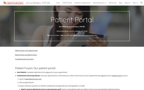 Patient Portal - Jenny Delaleu, FNP-BC