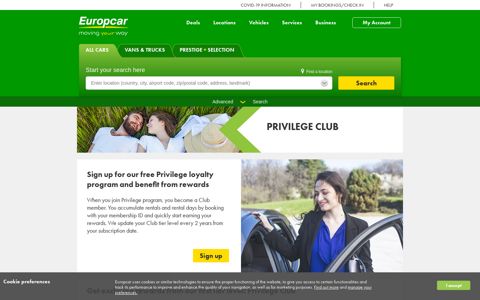 Privilege Club - Europcar