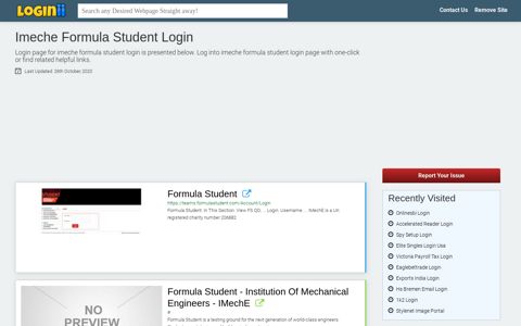 Imeche Formula Student Login - Loginii.com