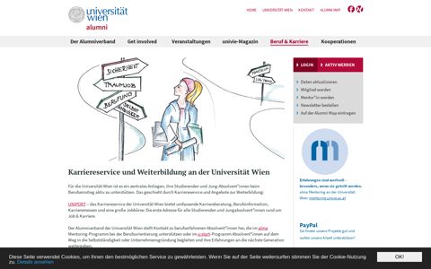 Services der Uni Wien - Alumniverband der Universität Wien