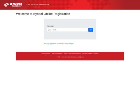 Account Create - Kyodai Registration