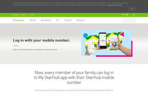 Mobile Number Logins on My StarHub App | StarHub Singapore