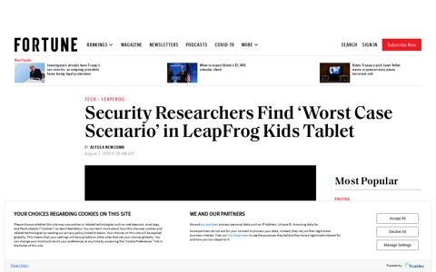 Security Researchers Find 'Worst Case Scenario' in LeapFrog ...