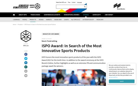 ISPO Award: In Search of the Most Innovative Sports Products