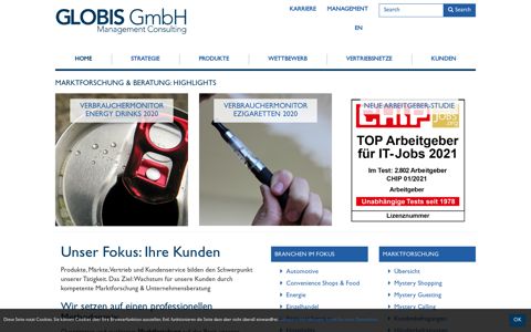 Globis Consulting: Marktforschung, Beratung & Audits aus Berlin