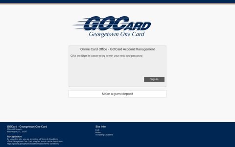 Online Card Office - GOCard Account Management - Transact ...