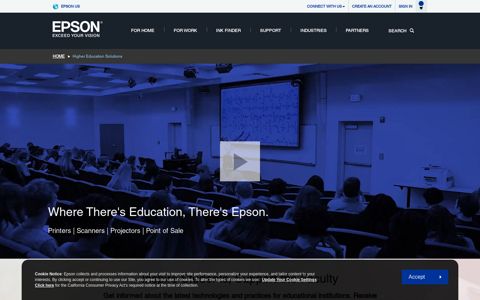 Higher Education Solutions | Epson US