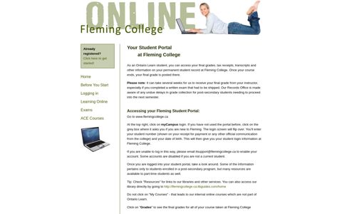 Your Student Portal at Fleming College