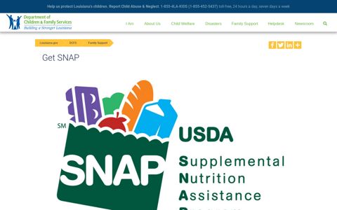Get SNAP | Louisiana Department of Children & Family Services