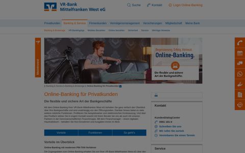 Online-Banking - VR-Bank Mittelfranken West eG