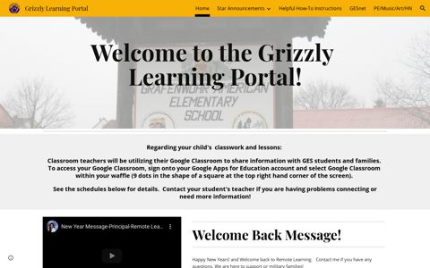 Grizzly Learning Portal - Google Sites