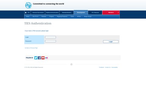 TIES Authentication - ITU