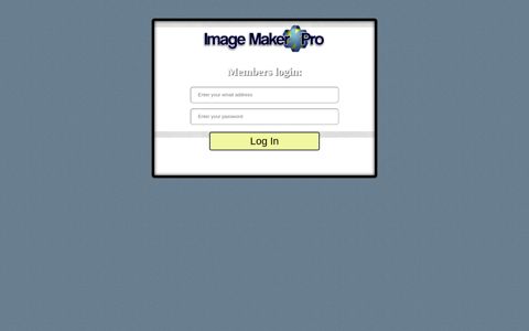 Members login - Image Maker Pro