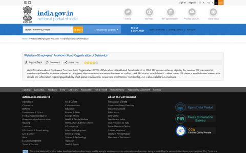 Website of Employees' Provident Fund Organisation of ...