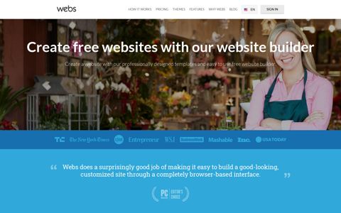 Free Website Builder: Create free websites | Webs