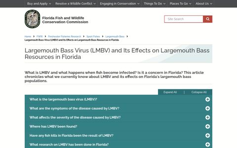 Largemouth Bass Virus (LMBV) and Its Effects on Largemouth ...