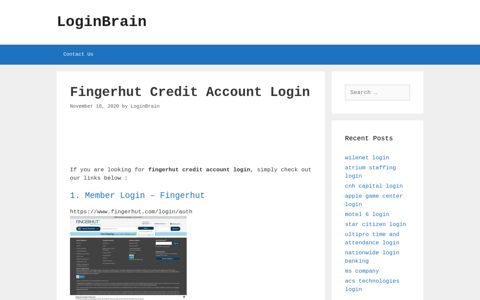 Fingerhut Credit Account Member Login - Fingerhut - LoginBrain