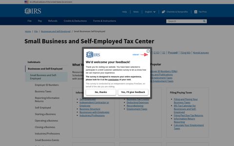 Small Businesses Self-Employed | Internal Revenue Service