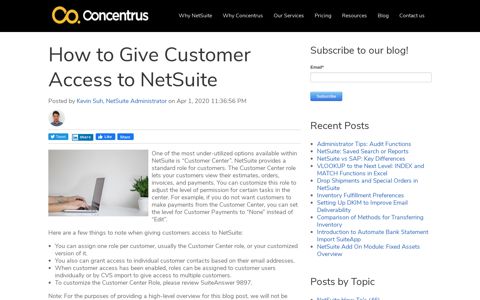 How to Give Customer Access to NetSuite - Blog - Concentrus