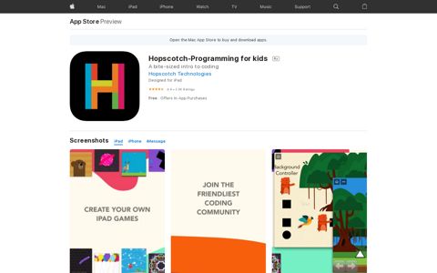 ‎Hopscotch-Programming for kids on the App Store