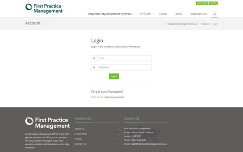 Login - First Practice Management