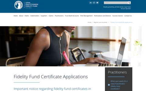 Fidelity Fund Certificate ApplicationsLegal Practitioners ...