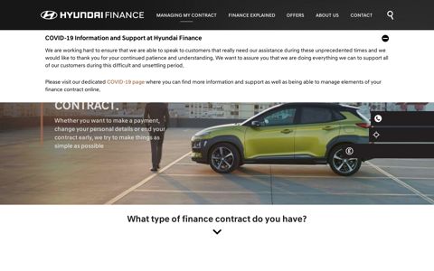 Managing my Contract | Hyundai Finance