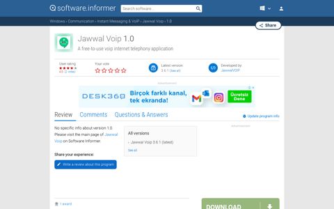 Jawwal Voip 1.0 Download - Jawwal Voip.exe