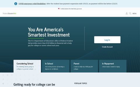 Federal Student Aid: Home