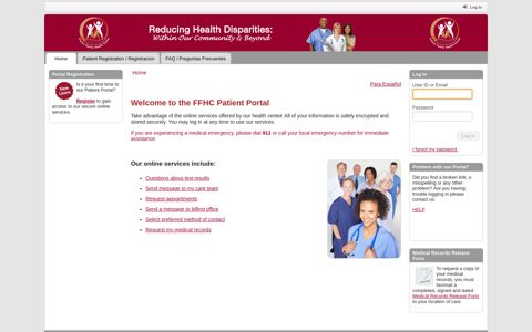 the FFHC Patient Portal