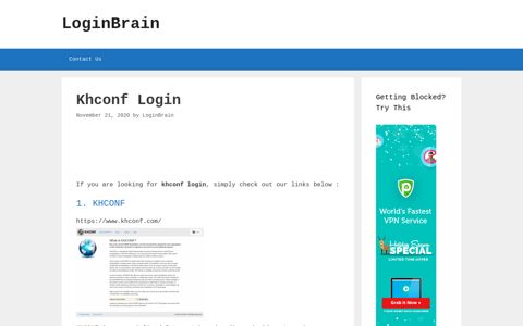 khconf login - LoginBrain