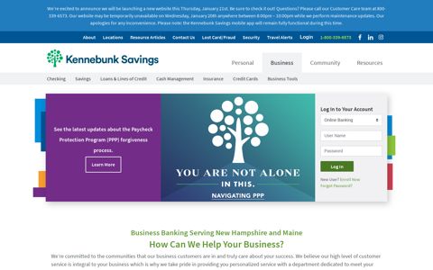 Small & Commercial Business Banking | Kennebunk Savings