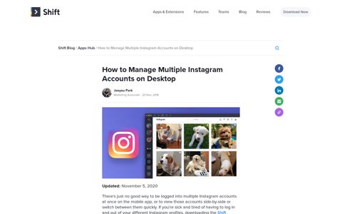 How to Manage Multiple Instagram Accounts on Desktop - Shift