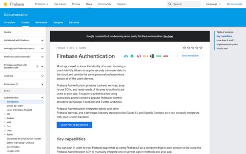 Firebase Authentication - Google
