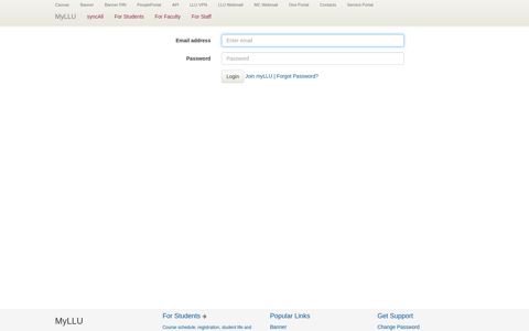 Login Page - Loma Linda University