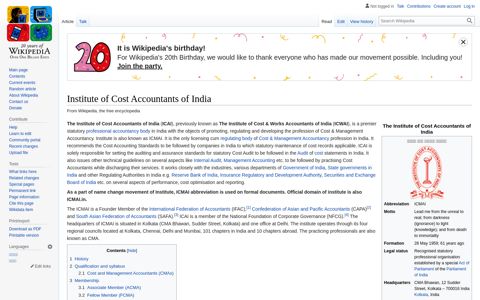 Institute of Cost Accountants of India - Wikipedia