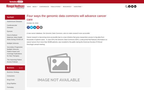Four ways the genomic data commons will advance cancer care
