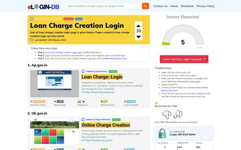 Loan Charge Creation Login